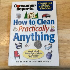 Consumer Reports 'How to Clean Practically Anything' Book, free w purchase